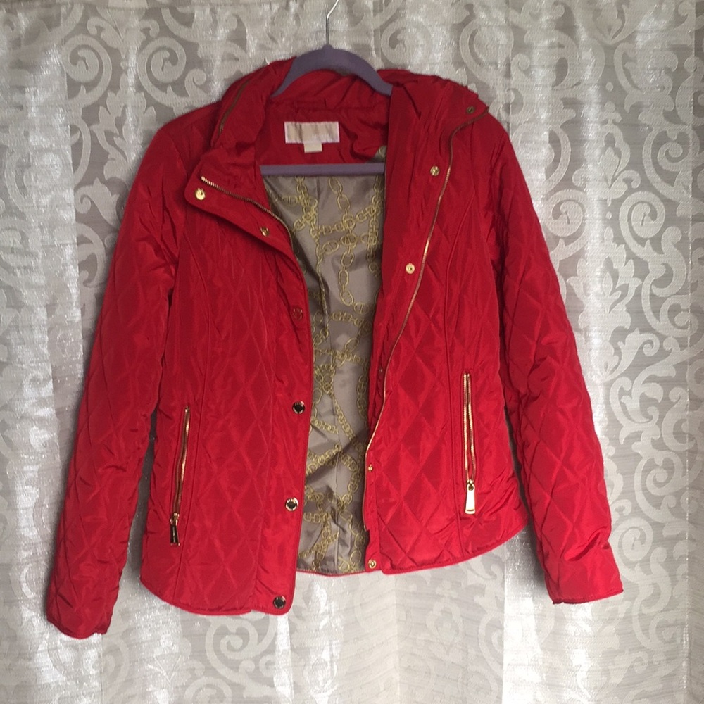 Michael by Michael Kors Lightweight Red Jacket